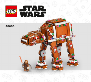 Manual Lego set 40806 Star Wars Vehicul de luptă AT-AT cu aspect de turtă dulce