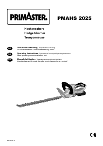 Bedienungsanleitung Primaster PMAHS 2025 Heckenschere