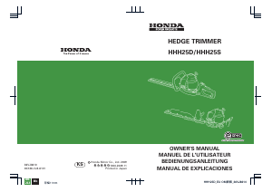 Bedienungsanleitung Honda HHH25D Heckenschere