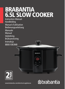 Manual de uso Brabantia BBEK1083MB Slow cooker