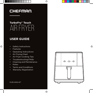Handleiding Chefman RJ38-SQSS-8T TurboFry Touch Friteuse