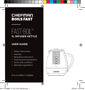 Manual Chefman RJ11-10-GMRL-TI Fast-Boil Kettle