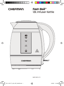 Bruksanvisning Chefman RJ11-18-PL Fast-Boil Vattenkokare