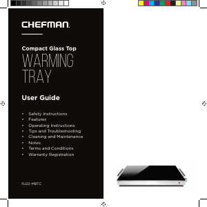 Manual Chefman RJ22-MBTC Plate Warmer