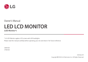 Посібник LG 27BA450-B Світлодіодний монітор