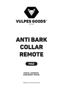 Mode d’emploi Vulpes Goods MAX Collier électronique