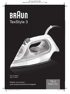Priručnik Braun SI 3041 T TexStyle 3 Glačalo
