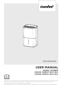Mode d’emploi Comfee CDDOE-10DEN7-QA3-(EU) Déshumidificateur