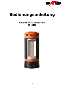Bedienungsanleitung Grafner BS11172 Leuchte
