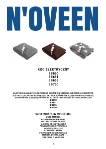 Bedienungsanleitung N'oveen EB655 Elektrische heizdecke