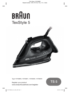 Manual de uso Braun SI 5277 G TexStyle 5 Plancha