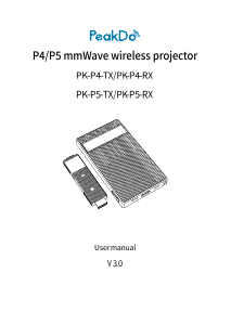 Handleiding PeakDo PK-P5-TX Beamer