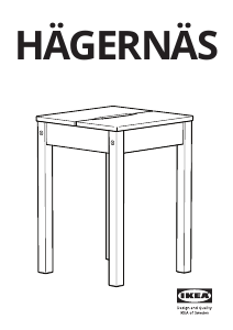 Manual de uso IKEA HAGERNAS Taburete