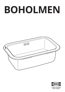 Посібник IKEA BOHOLMEN Мийка