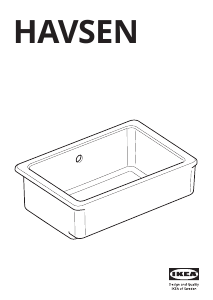 Vadovas IKEA HAVSEN (192.537.14) Kriauklė