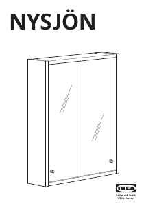 Manual de uso IKEA NYSJON Armario con espejo