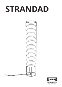 Priručnik IKEA STRANDAD Svjetiljka