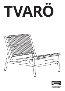 Manuál IKEA TVARO Zahradní křesílko