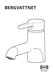 Manuál IKEA BERGVATTNET Vodovodní kohoutek