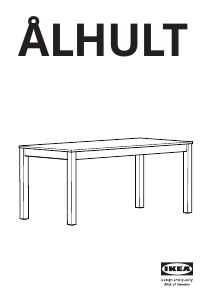 Kullanım kılavuzu IKEA ALHULT Yemek masası