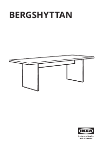 Käyttöohje IKEA BERGSHYTTAN Ruokapöytä