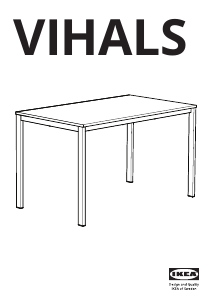 Käyttöohje IKEA VIHALS Ruokapöytä