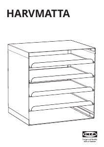 Bruksanvisning IKEA HARVMATTA Skrivbordshanterare