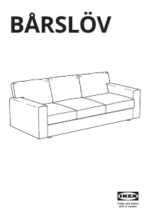 Manual IKEA BARSLOV (805.415.89) Sofá-cama