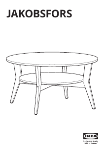 Εγχειρίδιο IKEA JAKOBSFORS Τραπεζάκι του καφέ