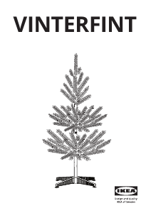 Manuál IKEA VINTERFINT (406.065.30) Vánoční strom