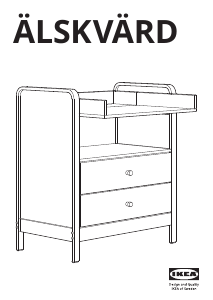 Käyttöohje IKEA ALSKVARD Hoitopöytä
