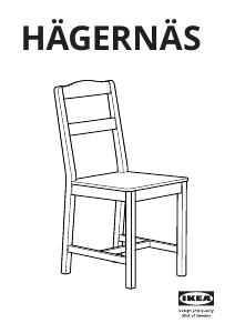 Brugsanvisning IKEA HAGERNAS Stol