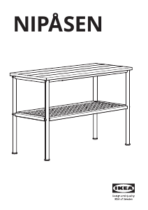 Priručnik IKEA NIPASEN Klupa