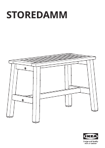 Руководство IKEA STOREDAMM Скамья