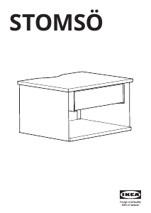 Priručnik IKEA STOMSO Noćni ormarić