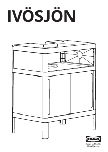 Käyttöohje IKEA IVOSJON Pöytäkaappi