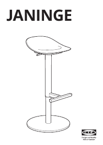 Mode d’emploi IKEA JANINGE Tabouret de bar