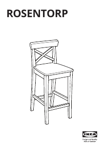 Mode d’emploi IKEA ROSENTORP Tabouret de bar
