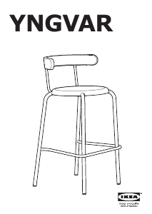 Mode d’emploi IKEA YNGVAR Tabouret de bar