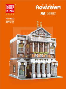 Manual Mould King set 16032 Novatown Concert hall