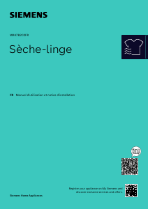Mode d’emploi Siemens WR47B2C0FR Sèche-linge