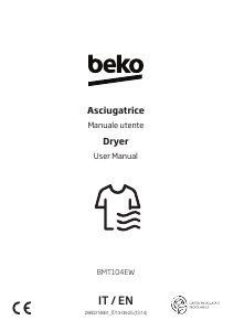 Manuale BEKO BMT104EW Asciugatrice
