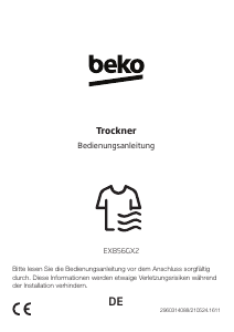 Bedienungsanleitung BEKO EX856GX2 Trockner