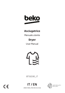 Bruksanvisning BEKO BT3103IS_IT Torktumlare