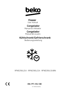 Manual BEKO RFNE290L31XBN Congelador