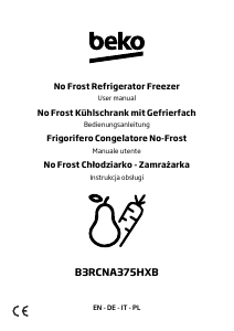 Manual BEKO B3RCNA375HXB Fridge-Freezer