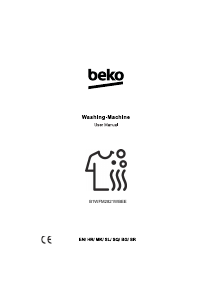Priručnik BEKO B1WFM2821WBEE Stroj za pranje rublja