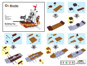 Manuale Ox Blocks set 0211 Pirates Nave pirata