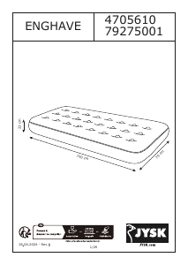 Manual de uso JYSK Enghave Cama de aire