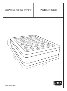 Manual de uso JYSK Urbakken Cama de aire